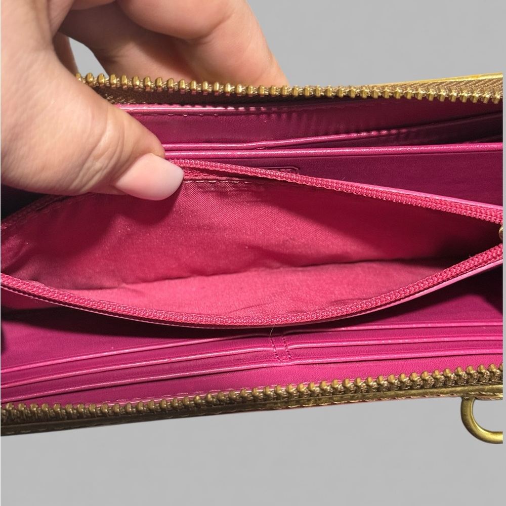 Coach Tattersall Graffiti Zip Around Wallet - Picture 4 of 5